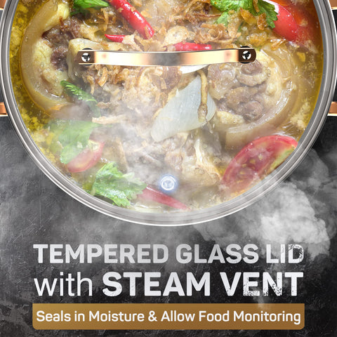 Ciwete induction-ready base works on all stovetops.