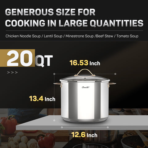 Ciwete induction base ensures even cooking on all stove tops