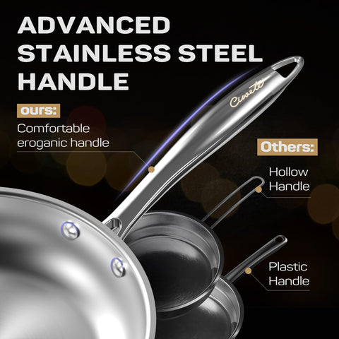 Ciwete 3.5-quart saucepan with helper handle for easy multitask cooking