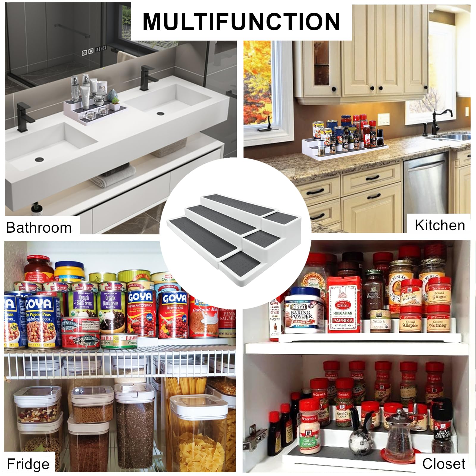 CiWiVOKi BPA-free durable spice rack for daily kitchen use