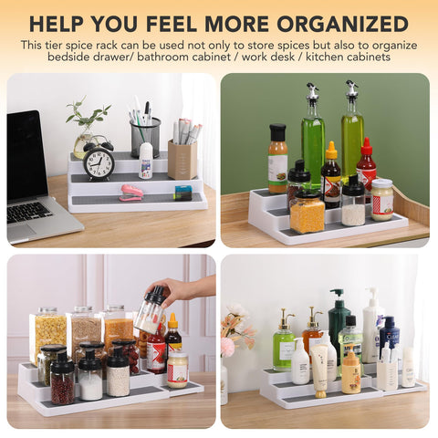 CiWiVOKi non-skid base keeps the rack steady on a countertop