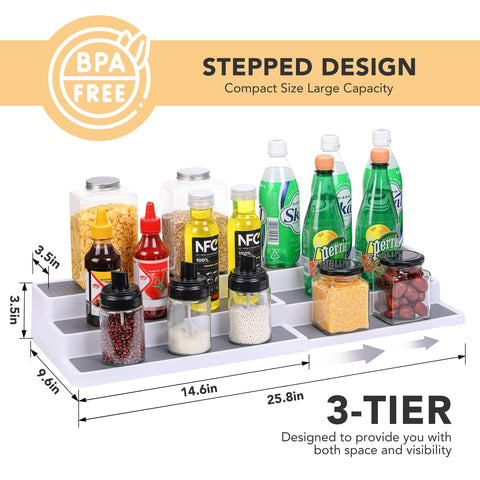 CiWiVOKi open-design spice rack mounted in a cabinet for easy access