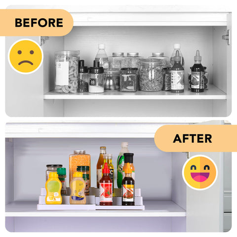 CiWiVOKi kitchen organizer for spices, cans, and bottles.