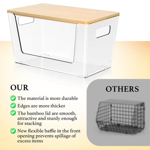 CiWiVOKi luxury bamboo lid design combines style with practical organization.