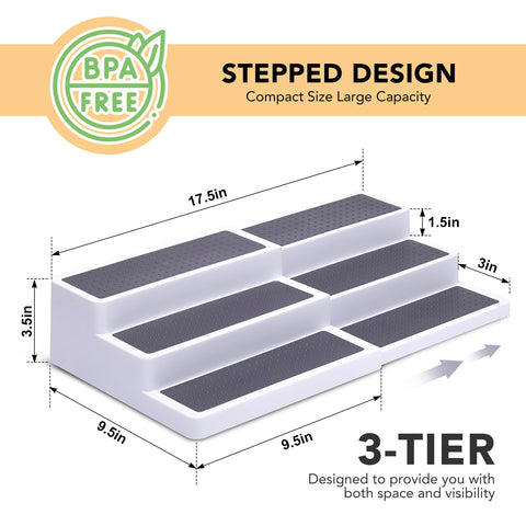 CiWiVOKi open-design spice rack keeps labels visible for quick selections.
