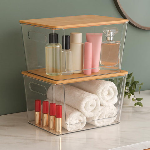 CiWiVOKi wide-front-opening organizer for easy access to bags and quick restocks.