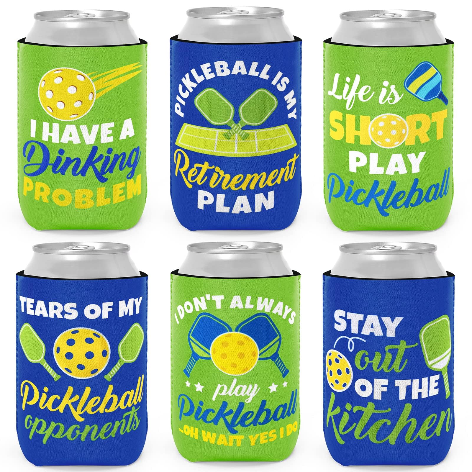 CiyvoLyeen pickleball can cooler blue-green pack keeps drinks cold on the court