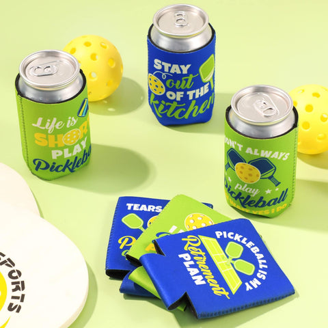 CiyvoLyeen pickleball can cooler saying-1 keeps 12oz beverages cold during a game