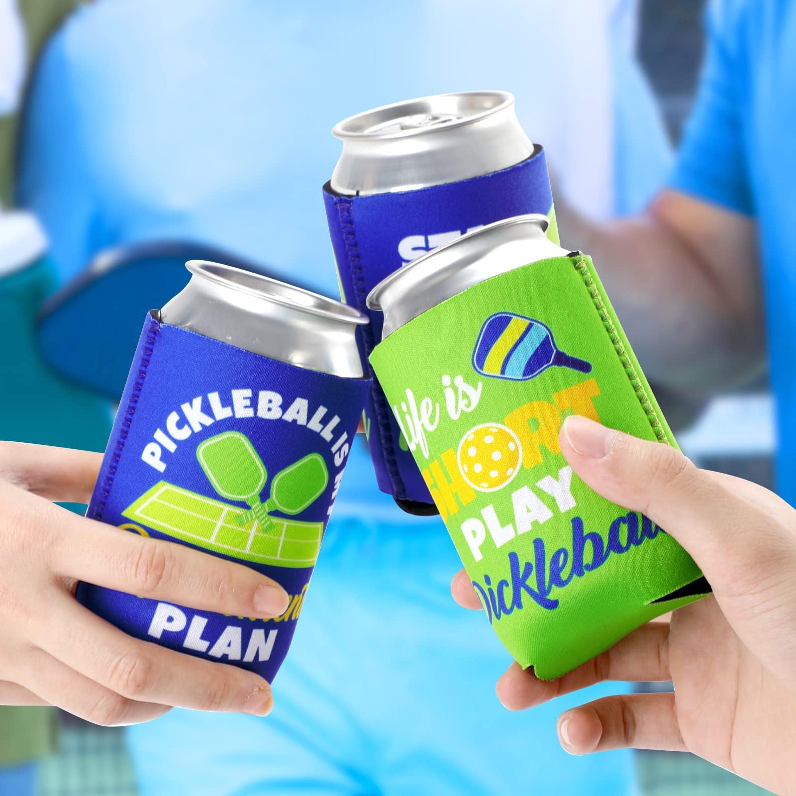 CiyvoLyeen pickleball can cooler saying-4 machine-washable and reusable after matches