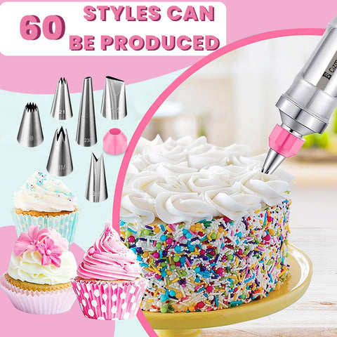 CizmuoBen two nozzle adapters enabling color-shift designs on cookies and cupcakes