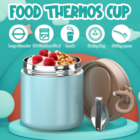 CJACJA insulated jar easy-clean wide mouth aids hand washing