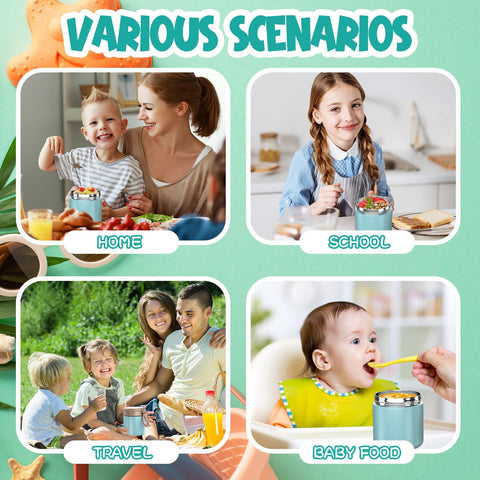 CJACJA leak-proof cap design helps prevent spills in bags during school days