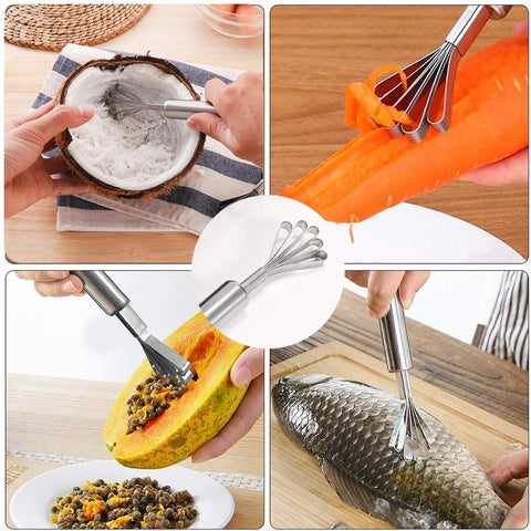 CJFocus six reusable straws with brushes for eco-friendly sipping.