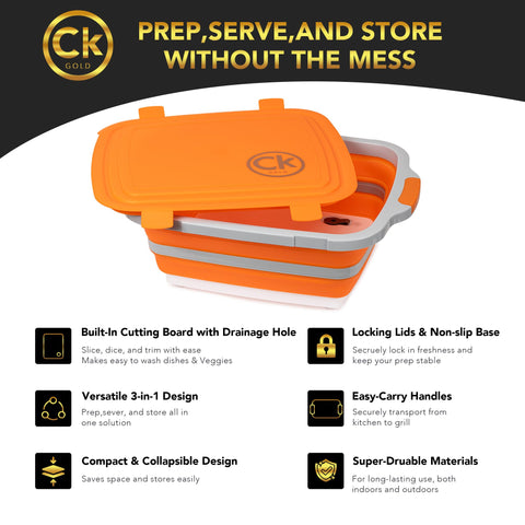 CK GOLD marinating container option on a 16L tub for easy flavoring