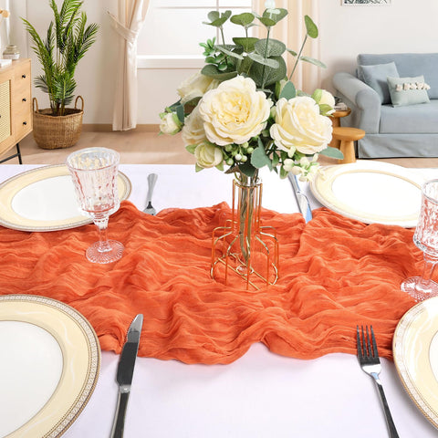 CKIKU easy-care table runner is washable and colorfast.