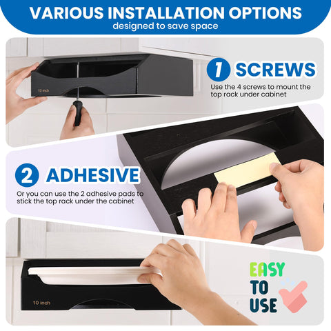 CKIU black finish complements modern kitchens while holding 10-inch plates.