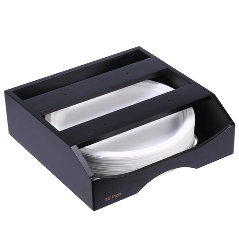 CKIU kitchen countertop caddy keeps dinnerware within reach during gatherings.