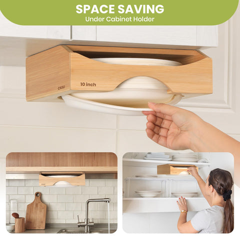 CKIU under-cabinet mount adhesive dispenser for quick setup