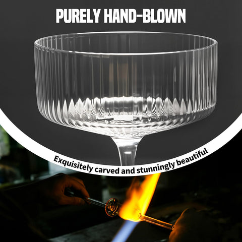 CL FUN cosmos martini glass suited for balanced, stylish servings.