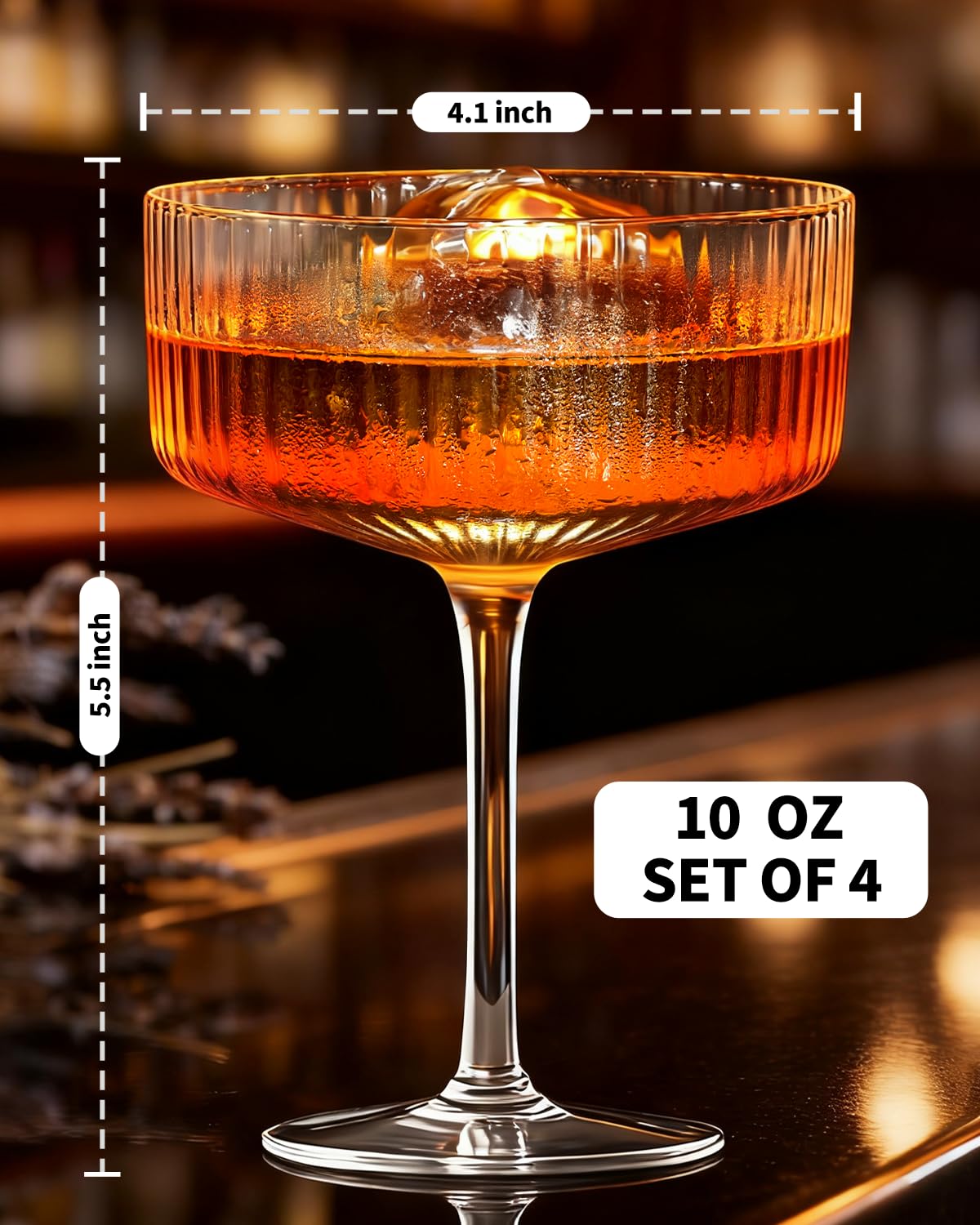 CL FUN smooth rim and crystal-clear glass elevate sipping experiences.