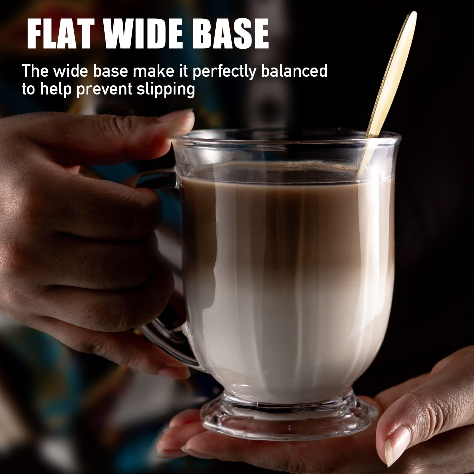 Claplante eight spoons included for stirring and mixing beverages