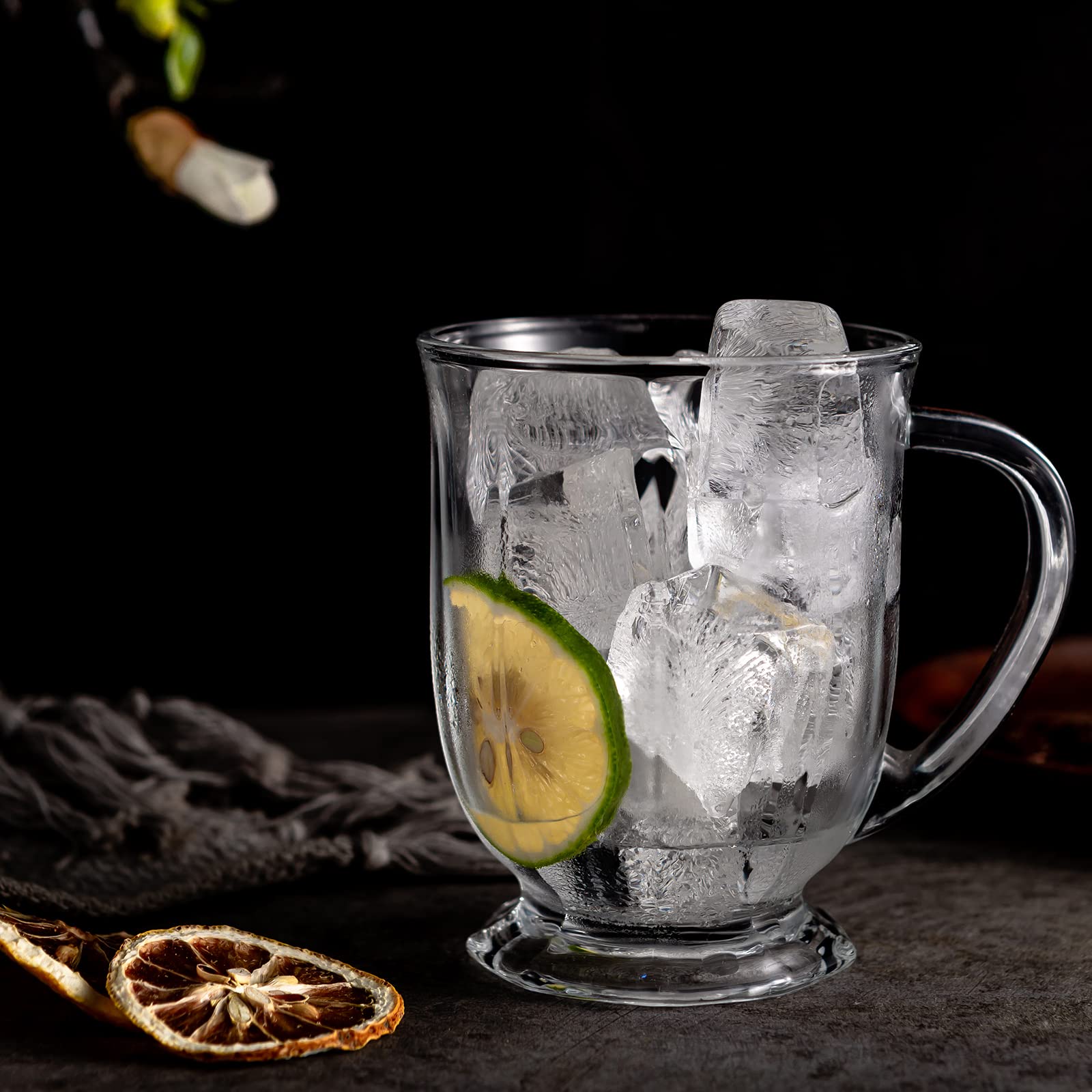 Claplante versatile glass mug suitable for tea, coffee, juice, or smoothies