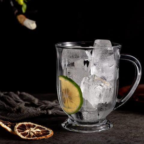 Claplante versatile glass mug suitable for tea, coffee, juice, or smoothies