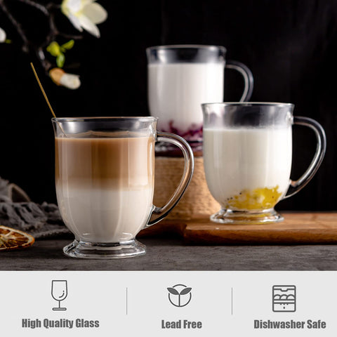 Claplante glass mug is microwave-safe for quick reheating