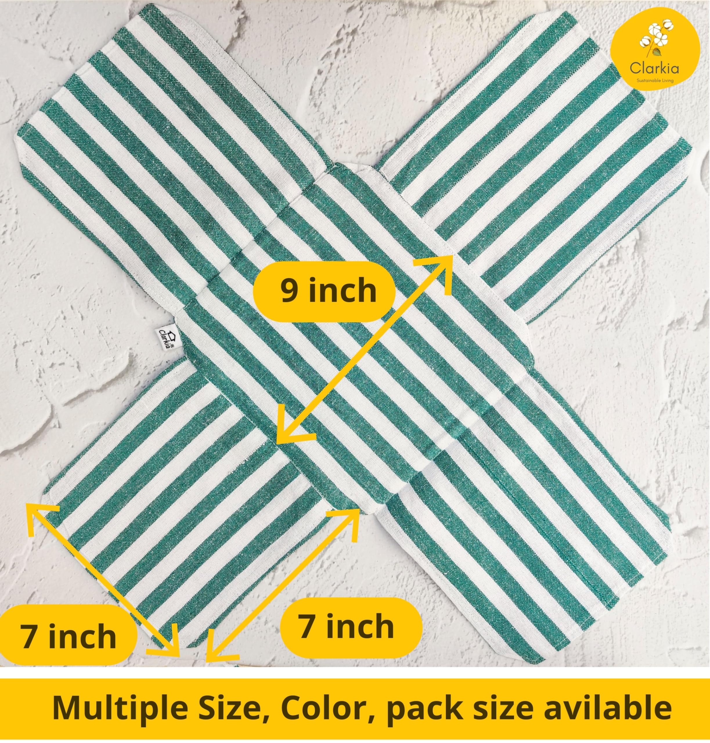 Clarkia roti cloth double-layer blue laid flat, supports steaming and moisture control.