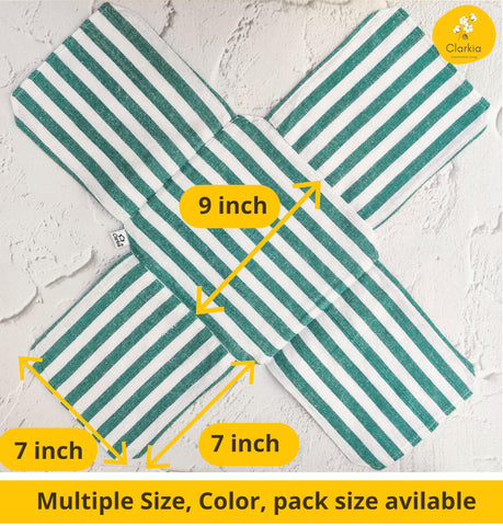Clarkia roti cloth double-layer blue laid flat, supports steaming and moisture control.