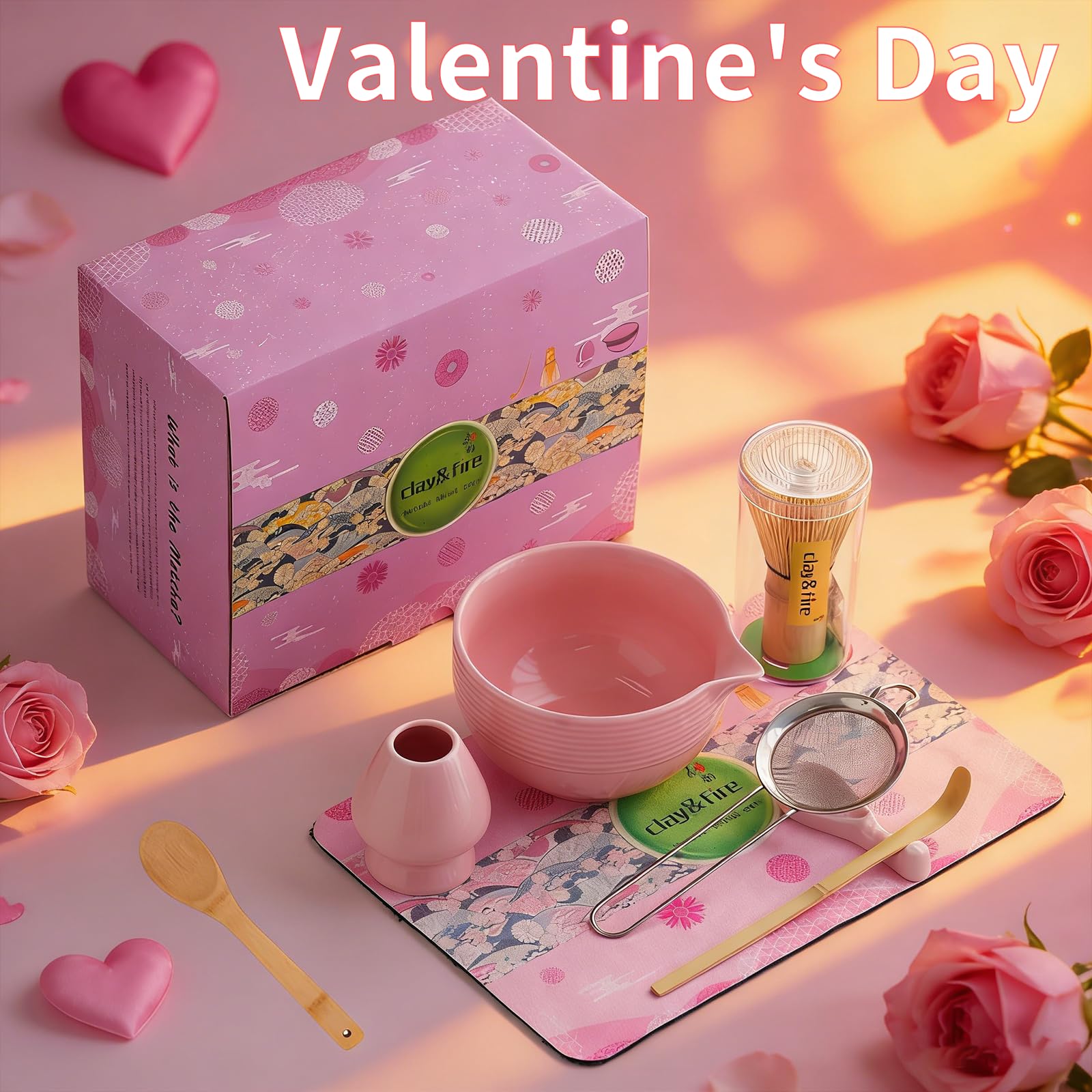 Clay&Fire bamboo matcha whisk creates creamy foam