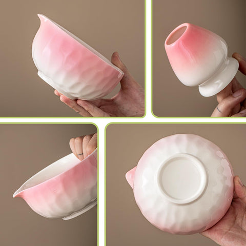 Clay&Fire bamboo spoon for scoop-to-cup convenience.