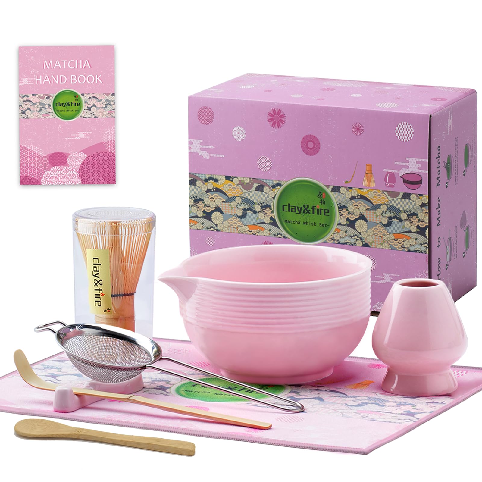 Clay&Fire matcha bowl with spout for smooth pouring