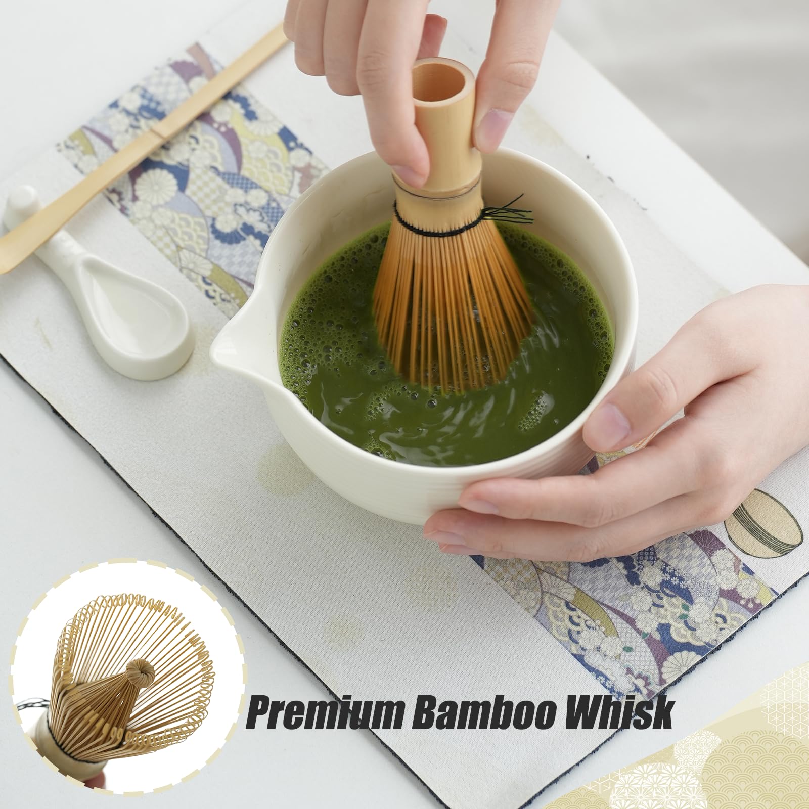 Clay&Fire matcha scoop for precise powder measurement