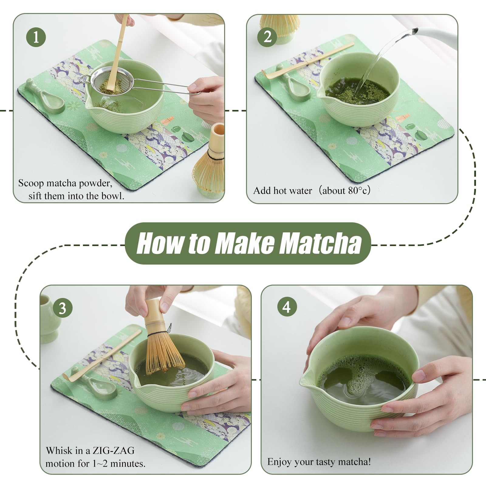 Clay&Fire tea towel for quick cleanup after whisking