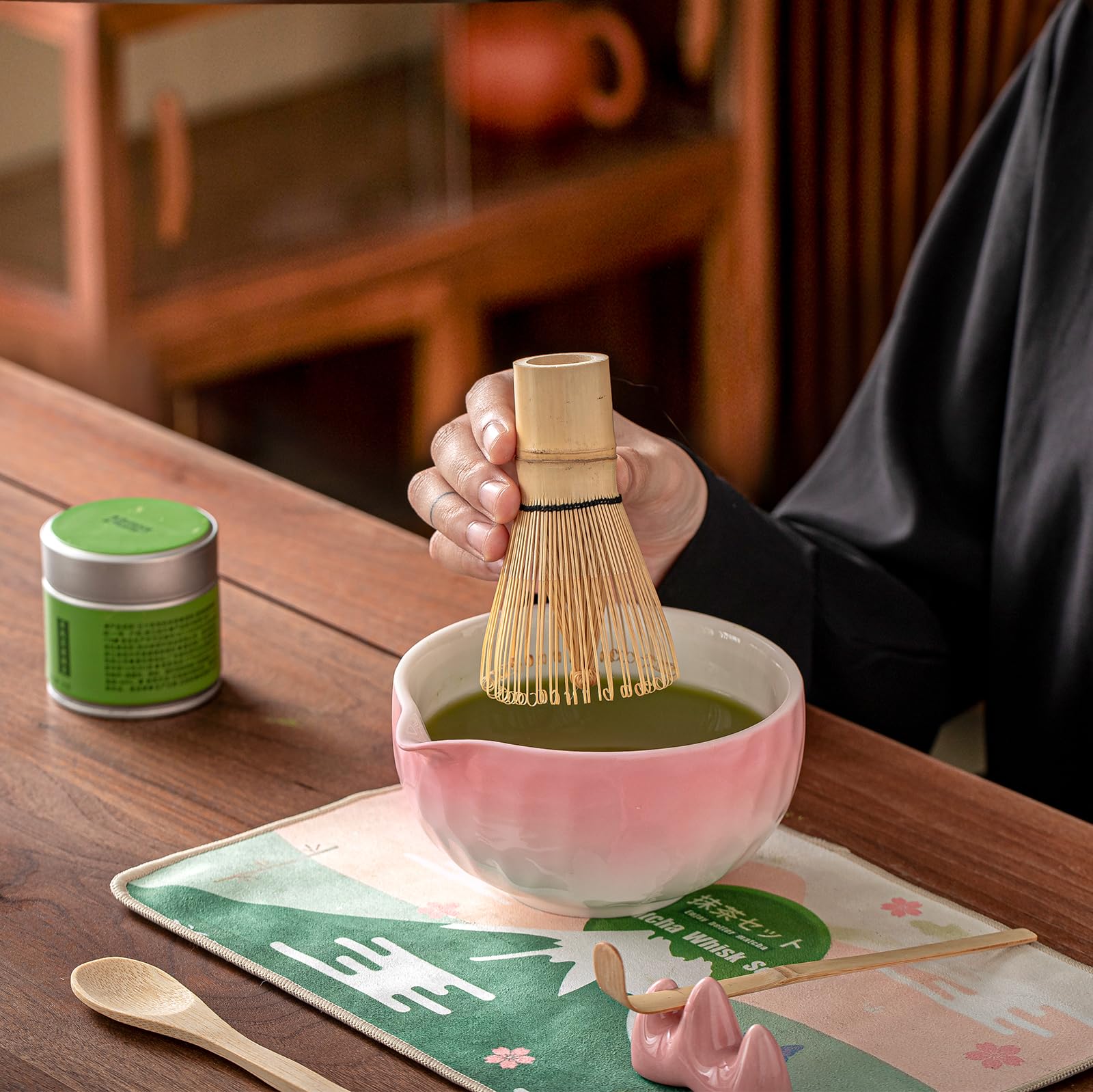 Clay&Fire whisk holder keeps tools organized on the counter.
