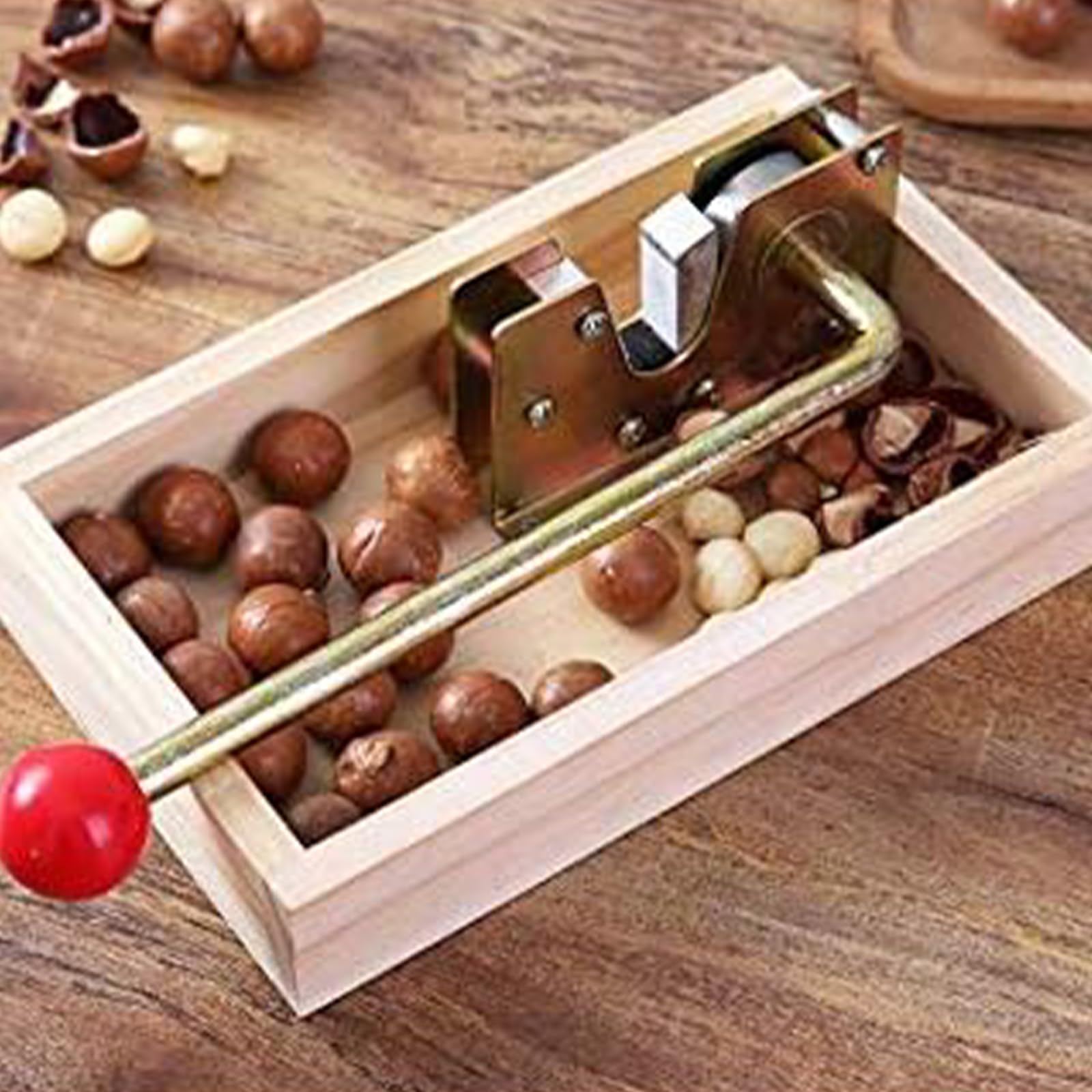 CLEABANKE macadamia nuts being cracked with ease