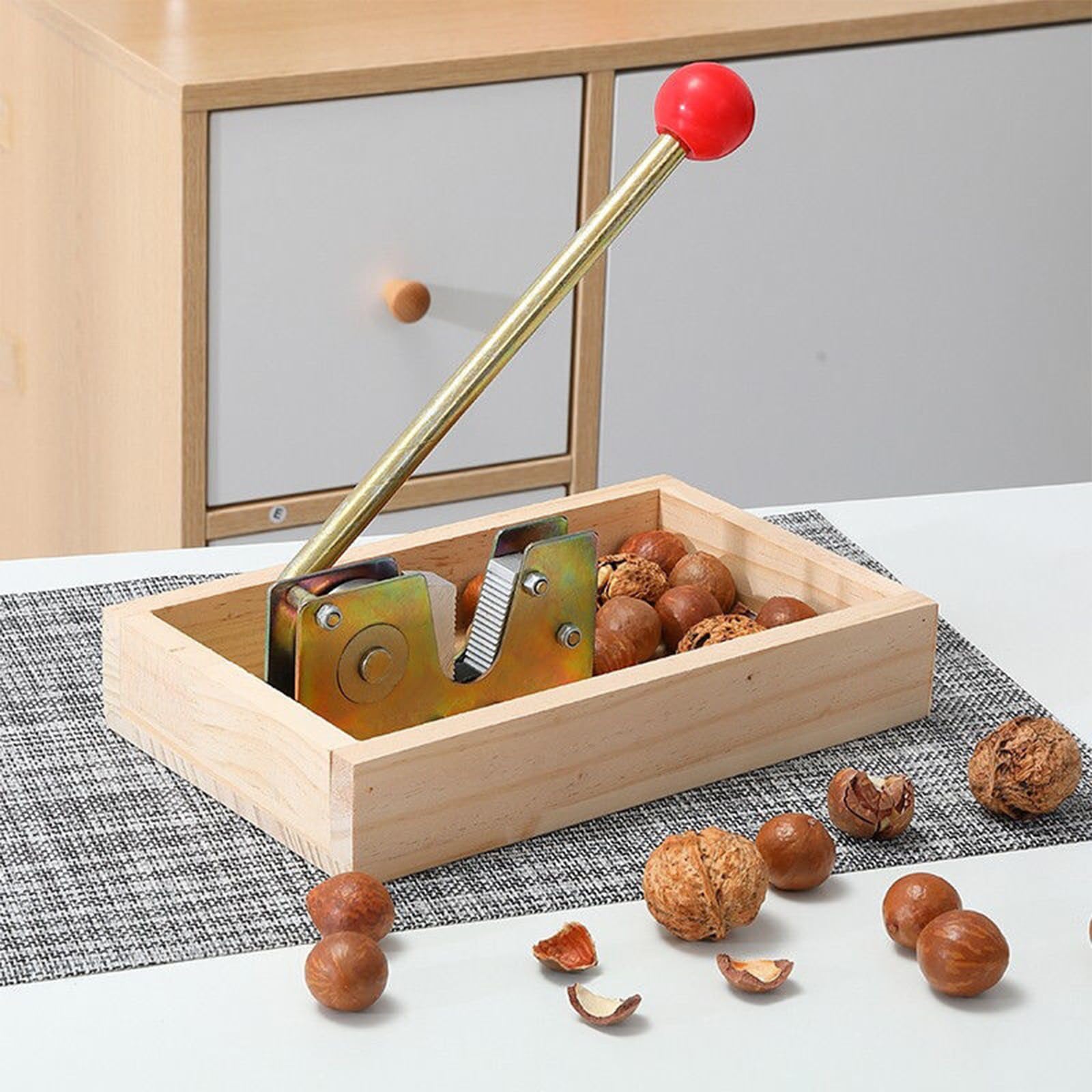 CLEABANKE manual nut cracker handle shown for comfortable leverage
