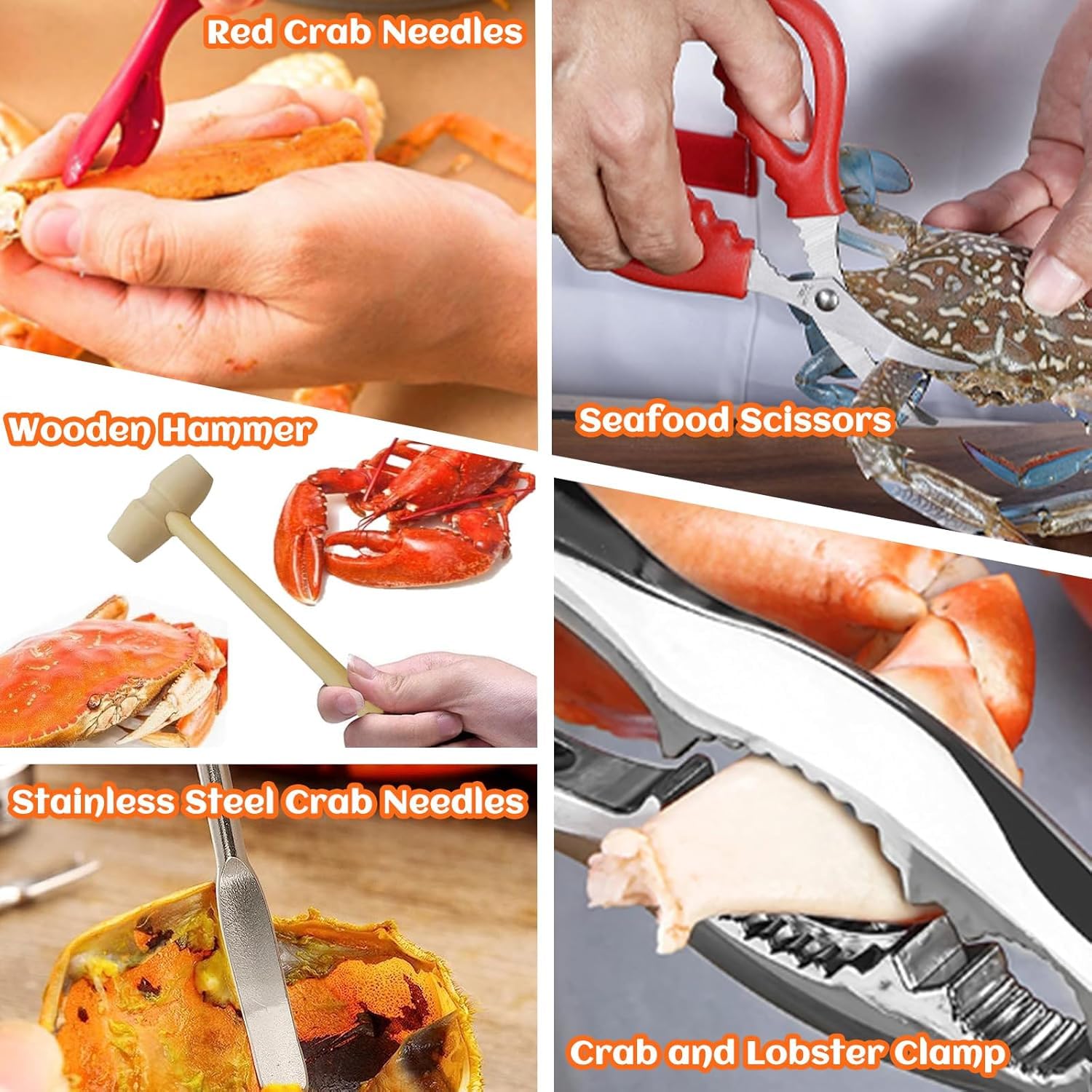 CLEABANKE seafood scissors for precise cuts on shrimp and shellfish