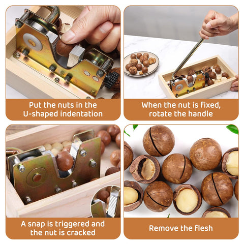 CLEABANKE U-shaped groove guides nuts into place for clean cracks