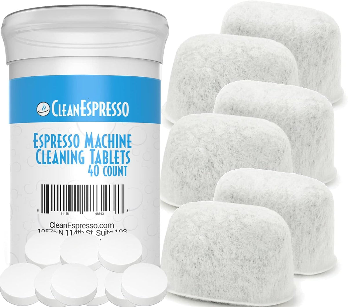 CleanEspresso cleaning tablets for Breville; 40-tablet pack helps maintain machine flavor