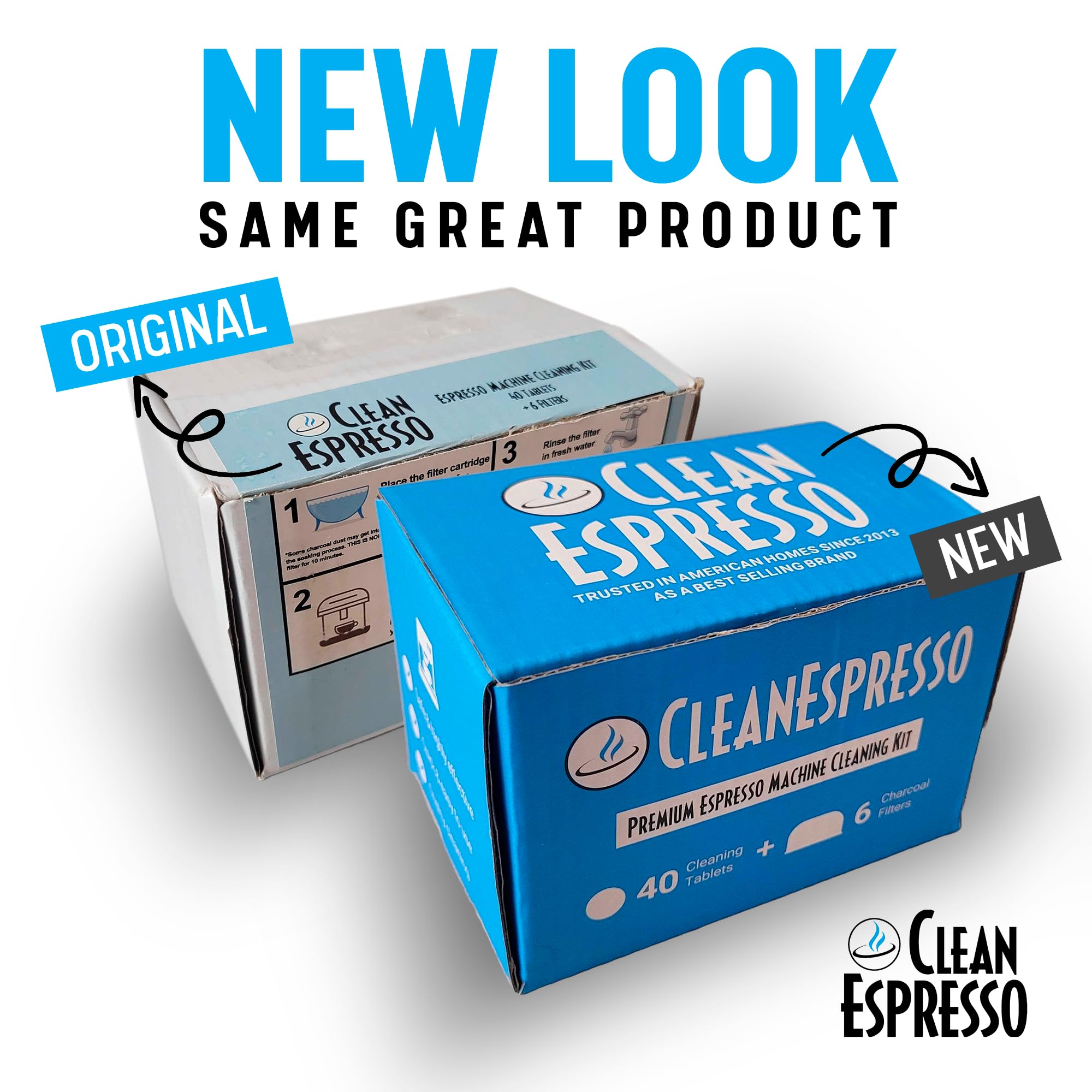 CleanEspresso 2g tablets in use during Breville cleaning cycle