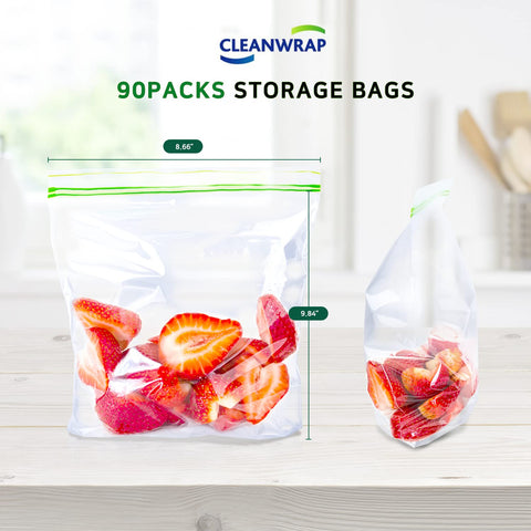 CleanWrap freezer-safe bag with double seal for long-lasting freshness