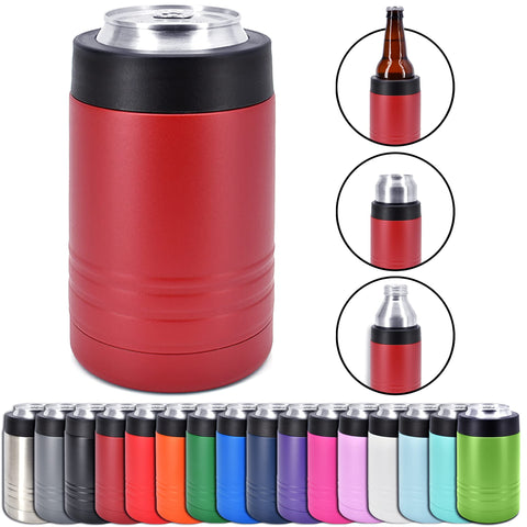 Clear Water Home Goods 4in1 bottle cooler fits 12oz cans and bottles.