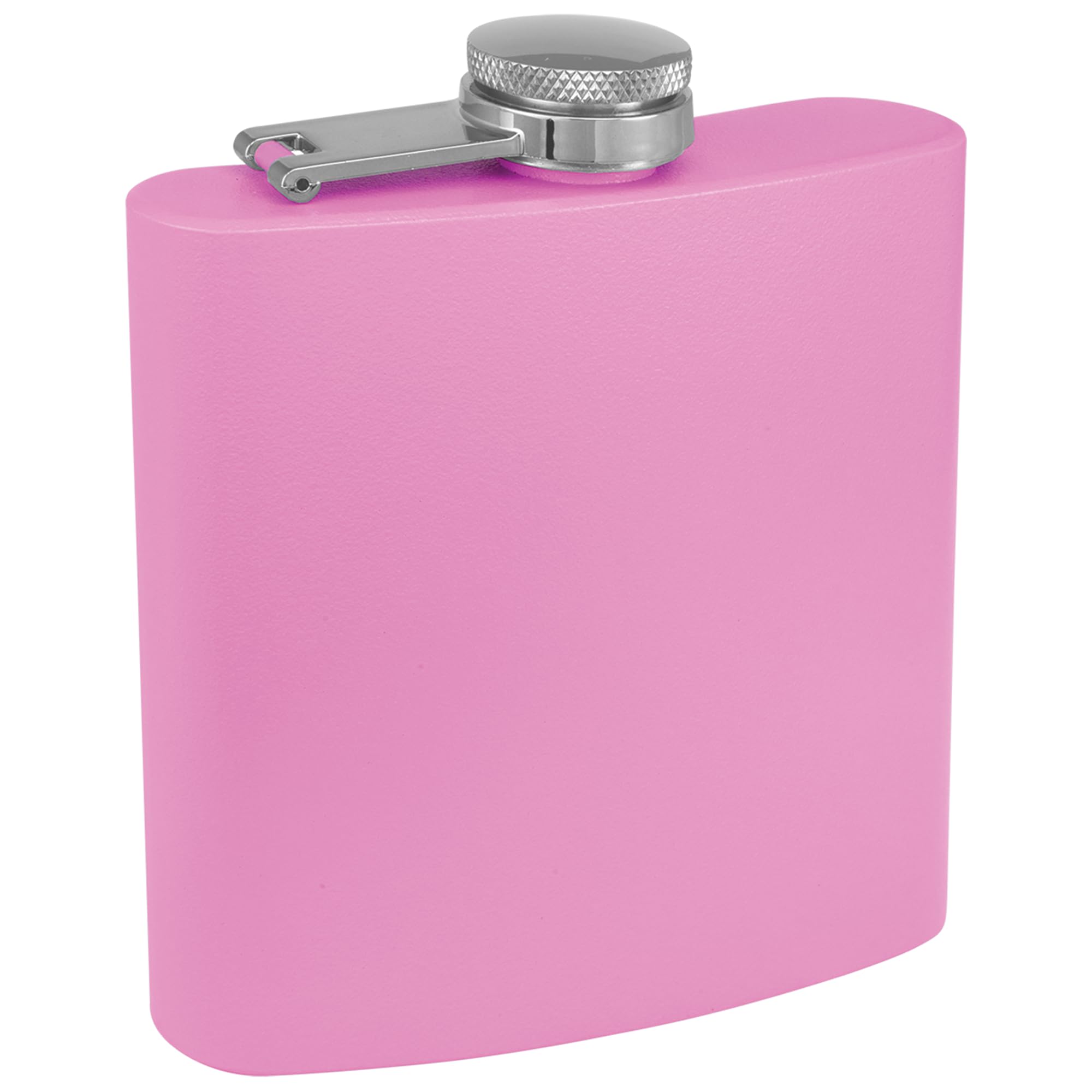 Clear Water Home Goods 6oz stainless steel flask shows durable, rust-resistant construction
