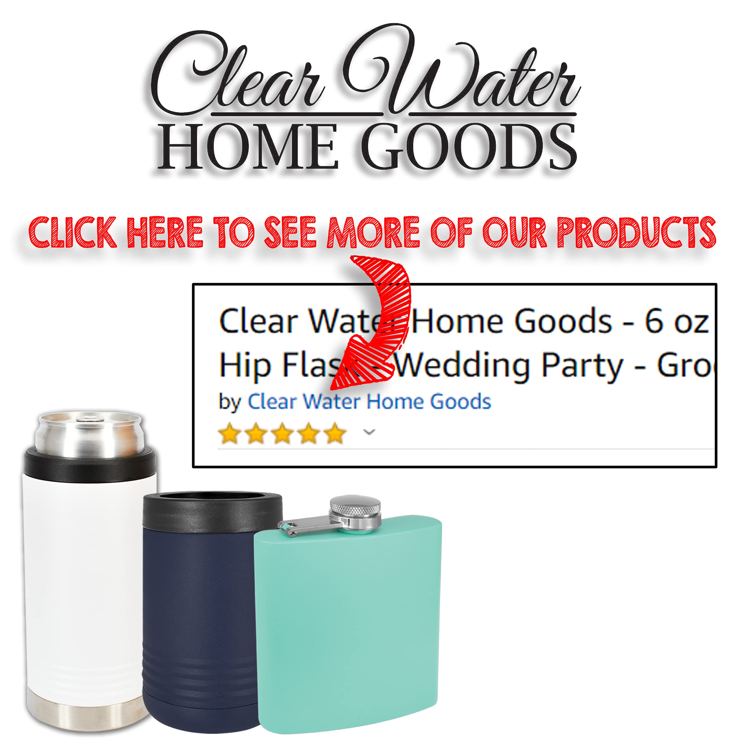 Clear Water Home Goods screw-down cap stays attached and secure.