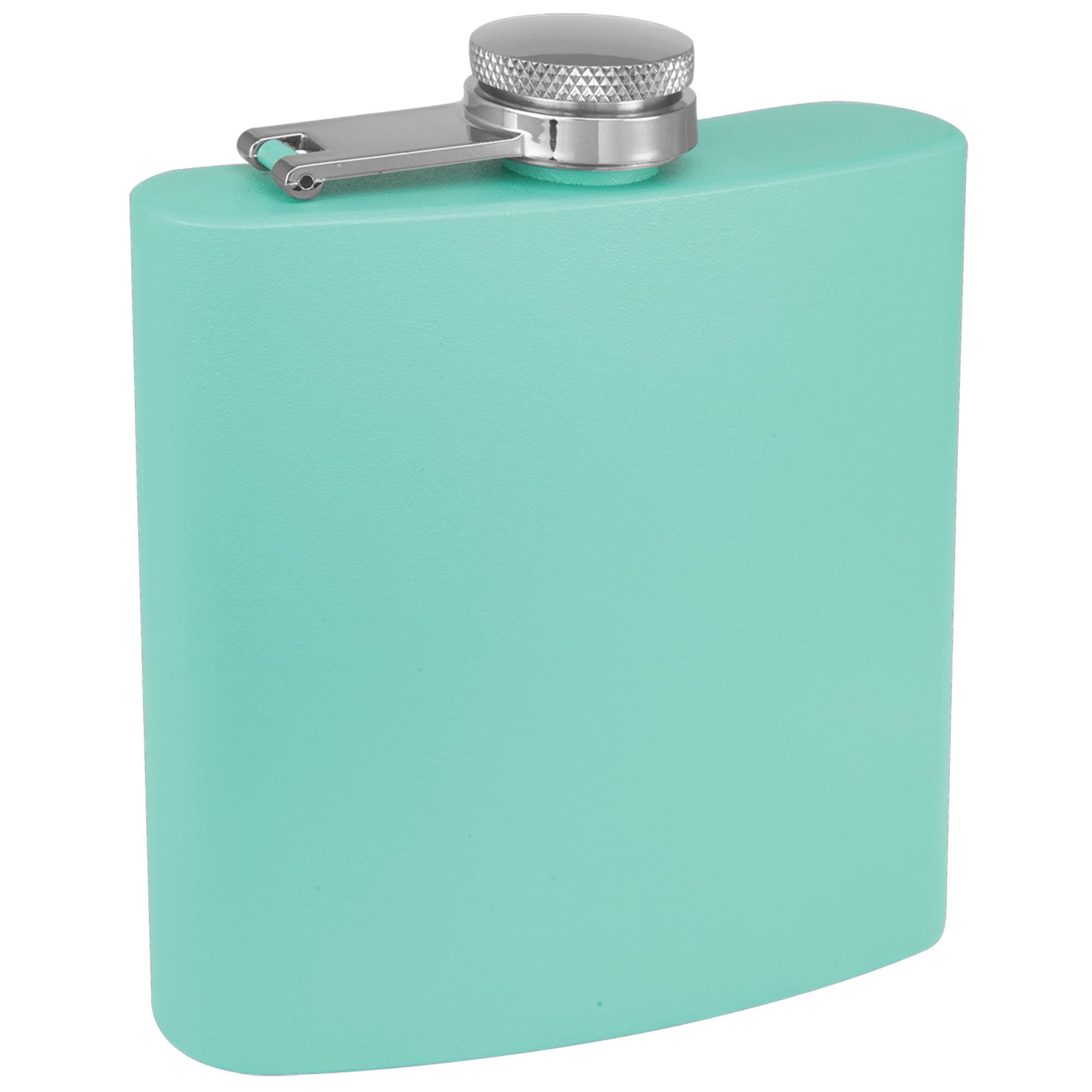 Clear Water matte-black flask showing durable powder-coated finish.