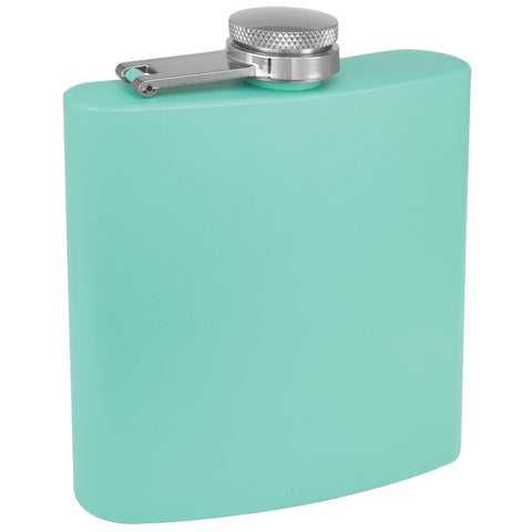 Clear Water matte-black flask showing durable powder-coated finish.