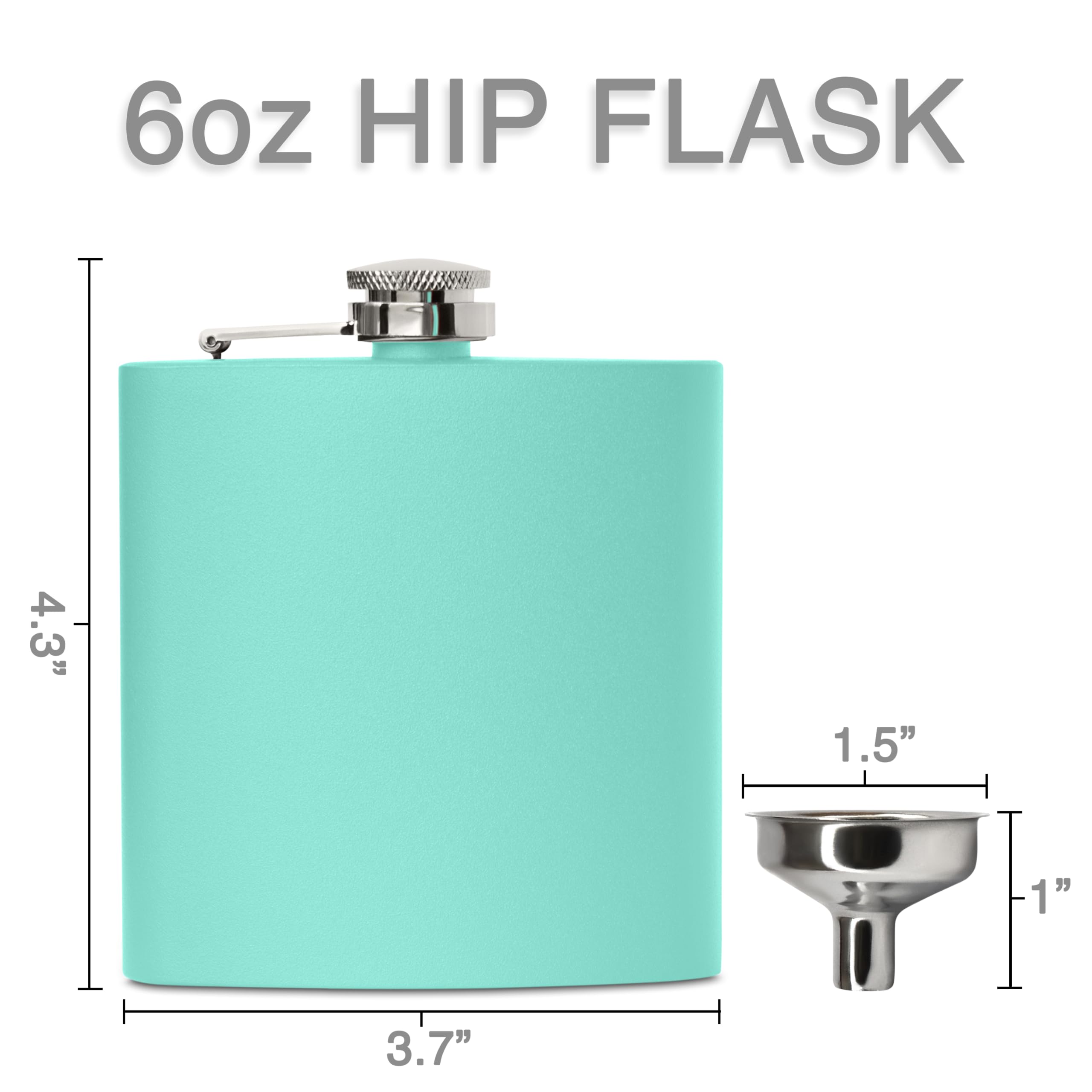 Clear Water stainless steel flask cap with secure screw-down design.