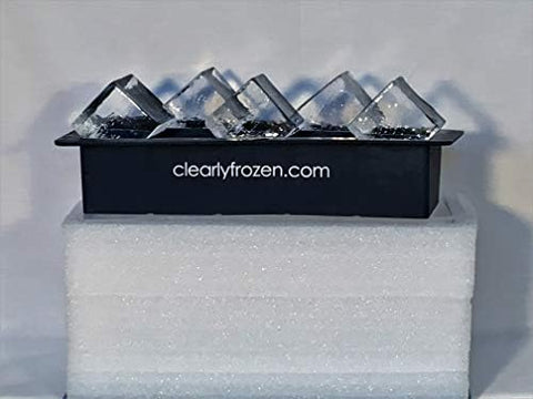 ClearlyFrozen insulated sides and bottom help slow melting for longer-lasting clarity.